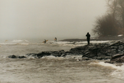 Surfing & Fishing on Lake Superior in March