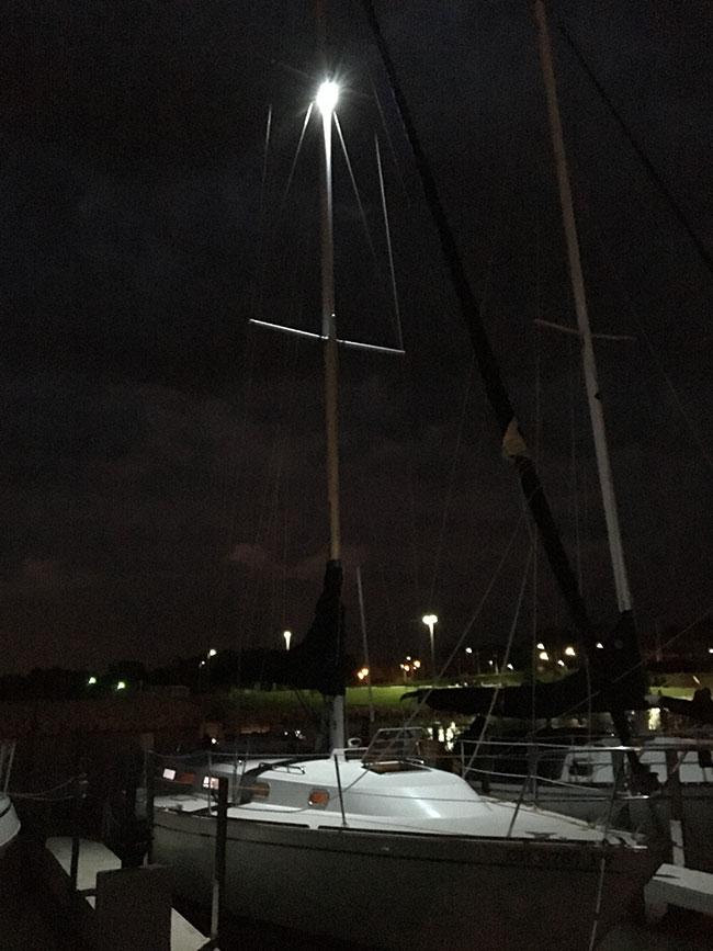 deck light on pearson 36-2